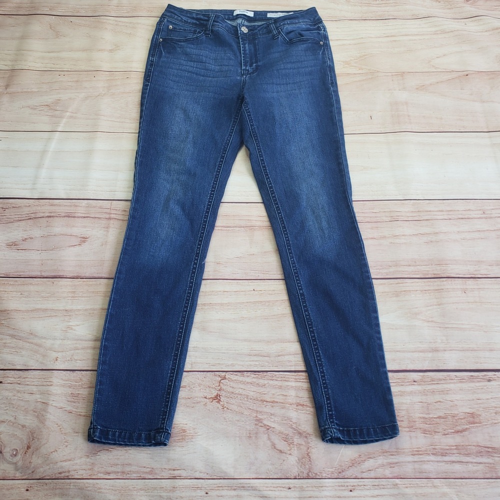 Kensie Jeans Effortless Ankle Womens 4/27 Dark Blue Mid Rise‎ Skinny Denim Pants